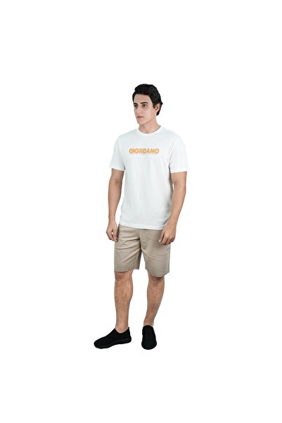 Giordano Men's Cotton Signature Print Tee
