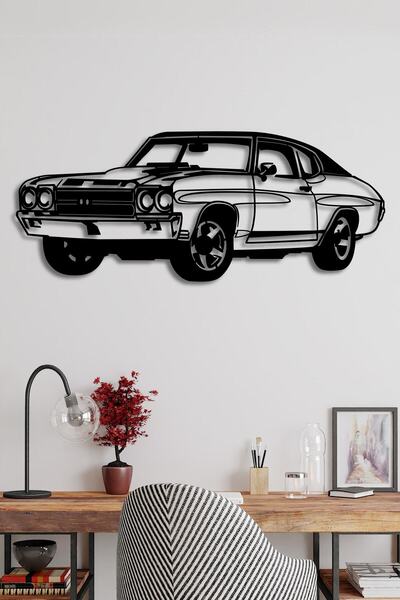 VENON 100 X 40 BÜYÜK BOY Metal Mustang Tablo Dekoratif Ev Ofis Dekor Modern K...