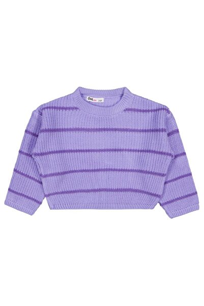 Civil Girls سترة مخططة للأطفال من عمر 2-5 سنوات - أرجواني للأعمار من 2-3 سنوات