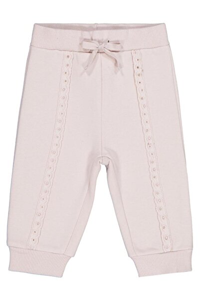 Civil Baby بنطلون رياضي دانتيلي للأطفال من 6-18 شهرًا - بيج 6-9 أشهر