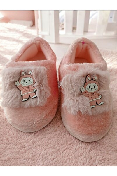 leon Labubu figürlü çocuk patik panduf