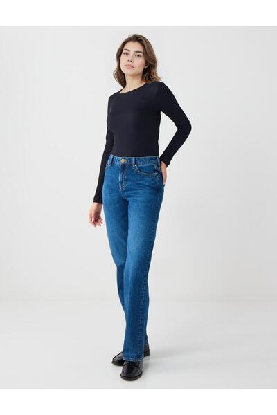 Jimmy Key Mid Rodeo Normal Paça Yüksek Bel Denim Pantolon