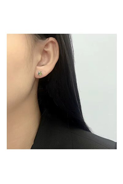 delis Σκουλαρίκια από ασήμι 925, JW1840, μοτίβο μπλε αστεριών, επιροδιωμένα