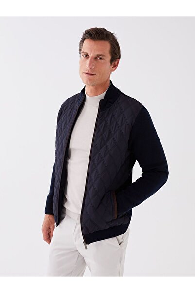 LC Waikiki Standard Fit Stand Collar Men's Knitwear Coat