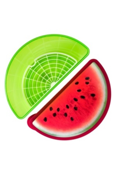 OEM Container with lid for watermelon slice, dimensions 30 x 16 x 11.5 cm