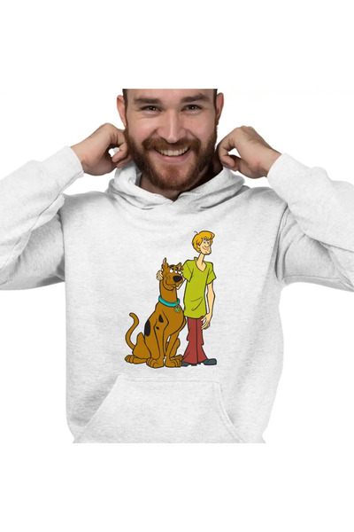 OEM Мъжки суичър с качулка Скуби Ду Шаги Куче Немски