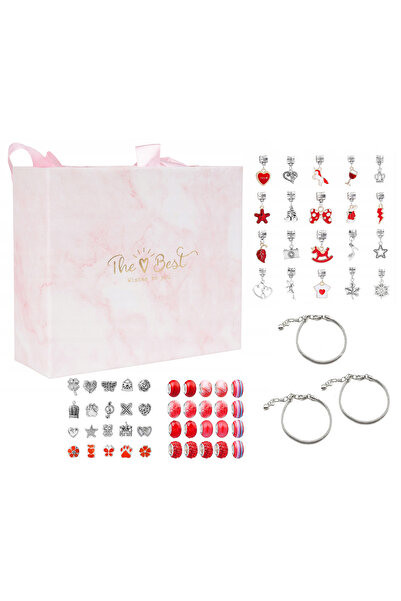 zola Set pentru creat 3 bratari, Zola®, 63 charmuri, cutie depozitare