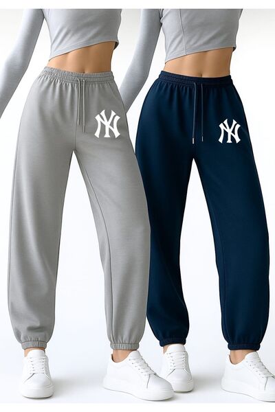 Le Vion ΓΥΝΑΙΚΕΙΑ ΦΟΡΜΑ JOGGER ΜΕ ΔΙΠΛΗ ΣΤΑΜΠΑ NY