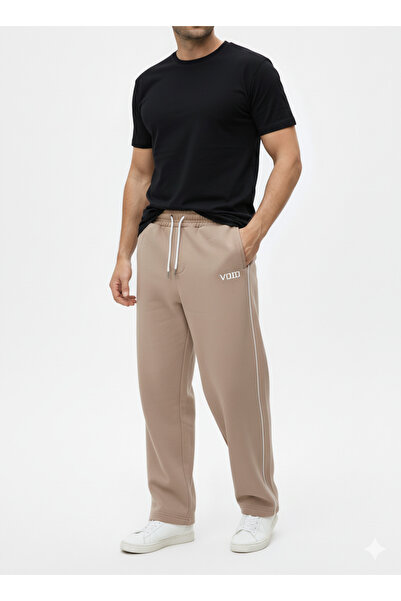 miadora cotton Baskılı 3 iplik Baggy İçi Şardonlu Cepli Paçası Ayarlanabilir Eşofman Altı