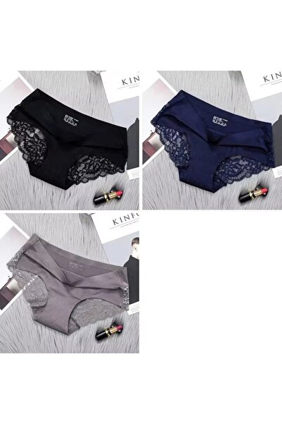 PICADİLİ Set of 3 pairs of women's panties, CH042, Multicolor