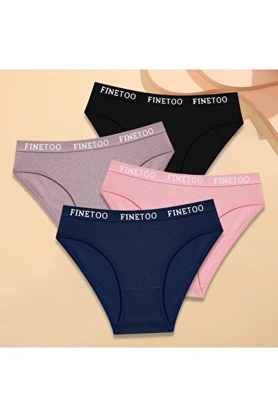 PICADİLİ Set of 4 pairs of women's panties, CH086, Multicolor