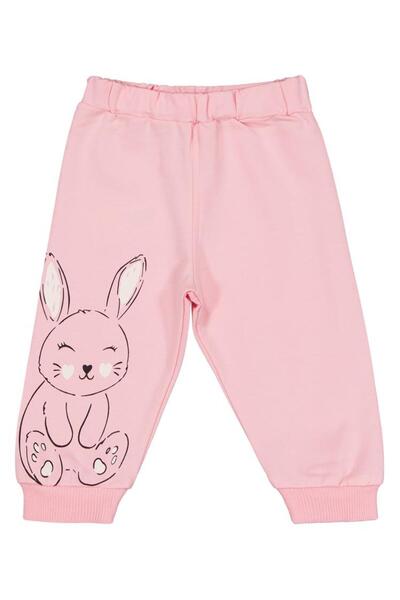 Civil Baby Tavşan Baskılı 3'lü Set 6-18 Ay Eşofman Altı - Standart 18-24 Ay