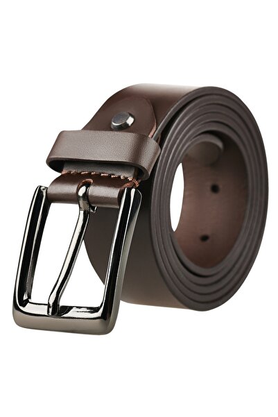 delis Curea pentru barbati C-178, piele naturala, Maro, C-178-130