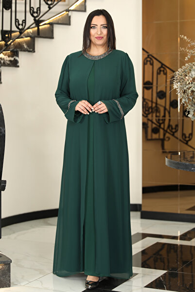 Raika Moda Sultan Plus Size Hijab Evening Dress