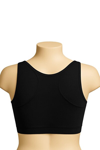 Emay Black Mi 1816 Training Bra with 6 Pads and Thick Straps