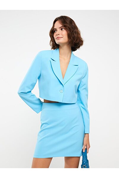 LC Waikiki Straight Long Sleeve Crop Women's Jacket