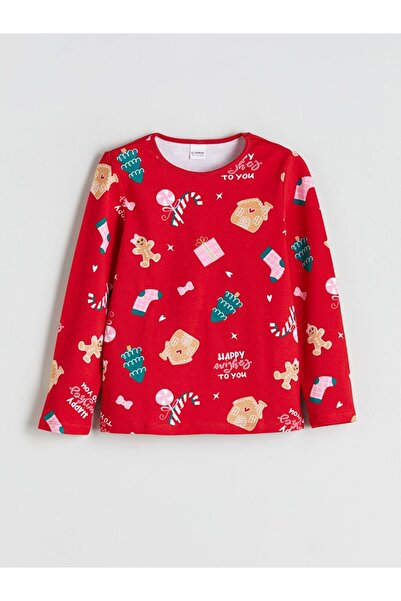 LC Waikiki Lcw Kids New Year's Themed Girls' Pajama Set