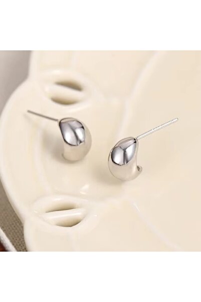 delis Σκουλαρίκια από ασήμι 925, JW1670, μοντέλο σταγόνας, επιπλατινωμένα με ρόδιο