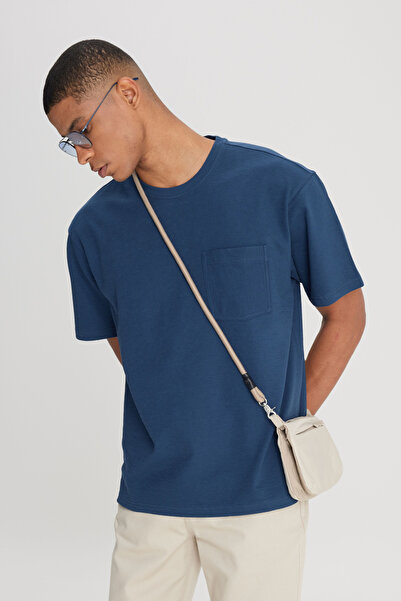 Lee Pamuku Loose Fit Crew Neck t Shirt Men's t Shirt L24157 1Tf