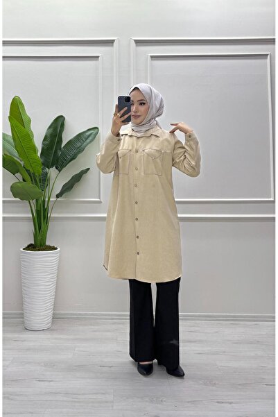 moda acar Stone Linen Tunic