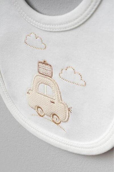 Bebitof 100% Cotton Cloudy Car Patterned 5 Piece Newborn Hospital Discharge Bodysuit Set Bbtf.Krm.20109
