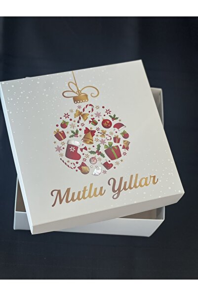 Mika Packing Yılbaşı Hediye Kutusu, 25x25x12 Ölçülerinde.Çok Şık ve Zarif...