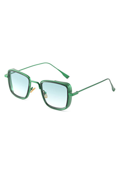Angel Eyes Green Frame Green Glass Sunglasses Unisex