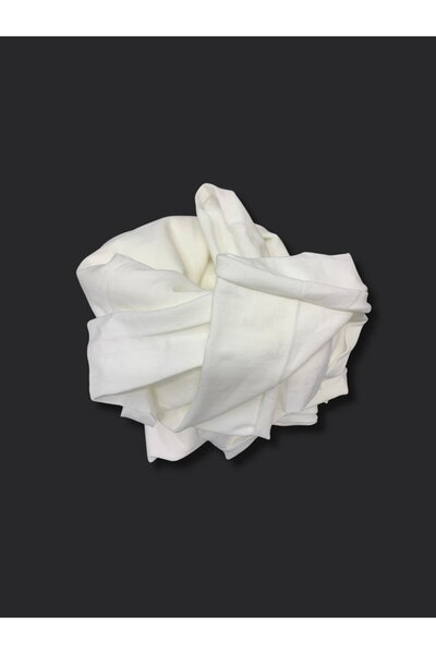 Yiğit Kumaş Tok Single Jersey Fabric, Piece 100X185 cm White Color