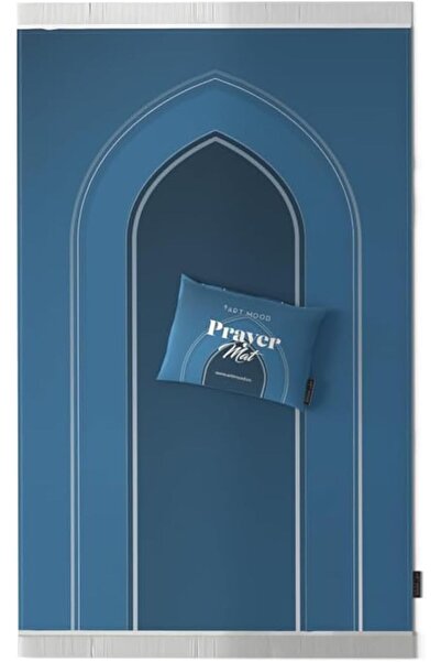 Generic ART MOOD HOME Prayer Rug, Velvet, Blue, 68 x 117 cm