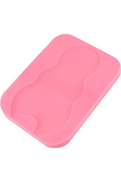 Moon إسفنجة استحمام للأطفال - حامل حمام مانع للانزلاق، 50 × 35 سم، وردي