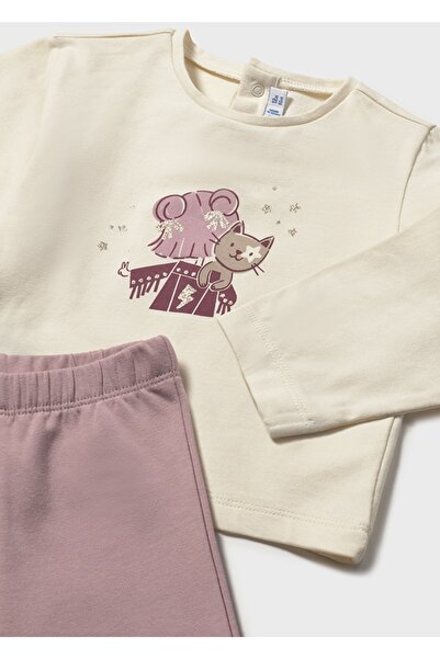 MAYORAL Triple Set with Cardigan for Ages 1-4 - Pink