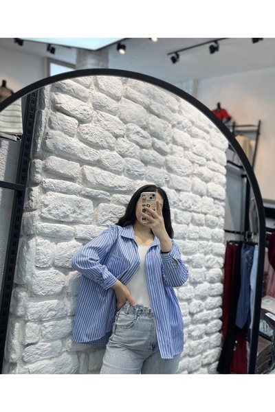 Kulis Çizgili mavi gömlek