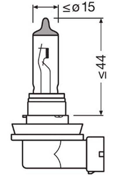 ams-OSRAM SET OF 2 BULBS 12V H11 55 W NIGHT BREAKER +220% OSRAM