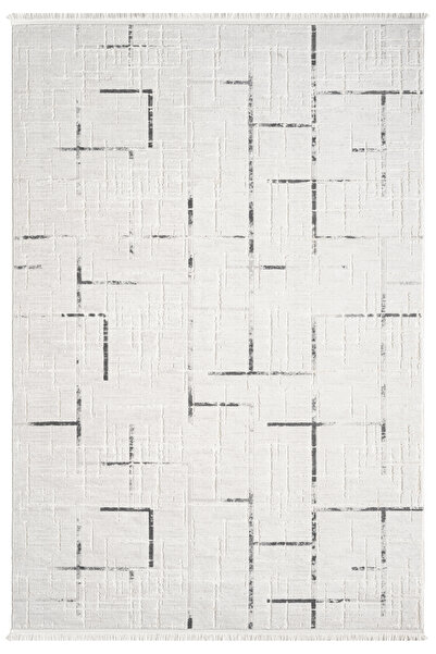 SEYRAN HALI Vista Gri Halı Akrilik Halı Yumuşak Dokulu Salon Oturma Odası Yat...