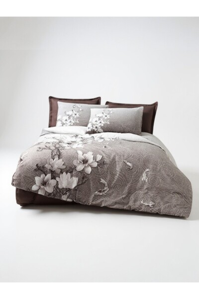 Özdilek Ranforce Ochiba Double Duvet Cover Set – 100% Cotton, Breathable