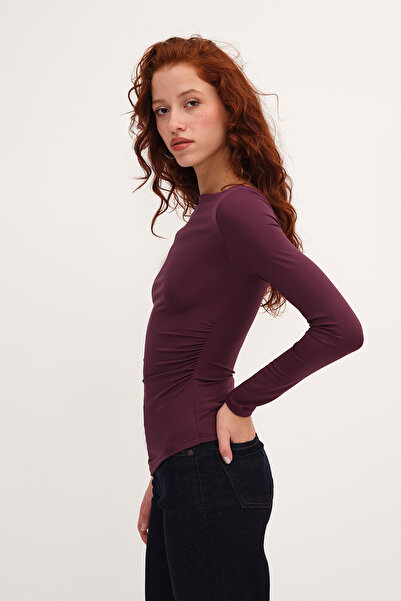 Addax Yanı Büzgülü Bluz B0623