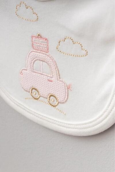 Bebitof 100% Cotton Cloudy Car Patterned 5-Piece Newborn Hospital Discharge Bodysuit Set Bbtf.Pmb.20109