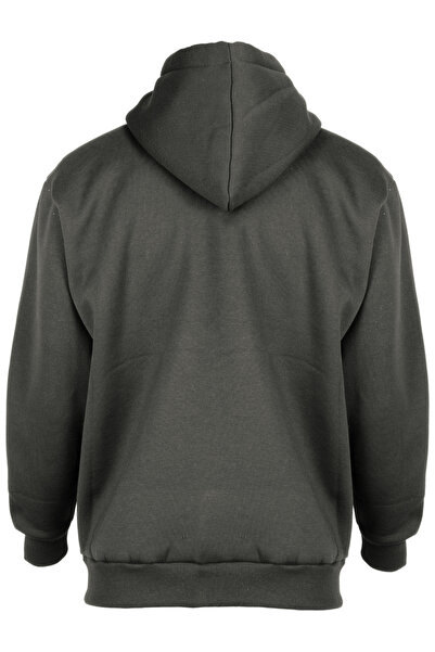 blck & premium 3 Yarns Ş Fleece-Lined Softtouch Tech. Double Layer Hooded Sweath Jacket