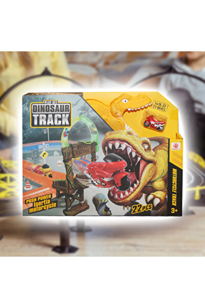 TSUMAB مجموعة لعب دراجات نارية على شكل ديناصور - لعبة سباق مغامرات للأطفال