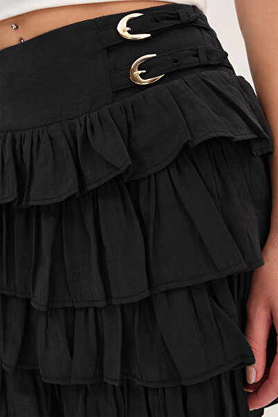 Addax Μίνι φούστα με βολάν E00875