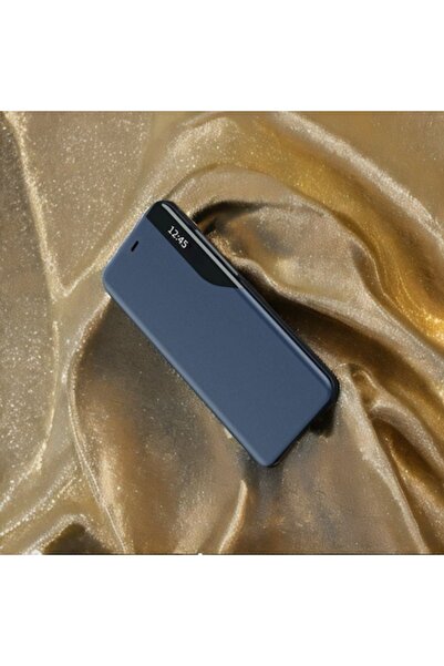 Hurtel Кожен калъф с капаче за iPhone 13 Pro - син