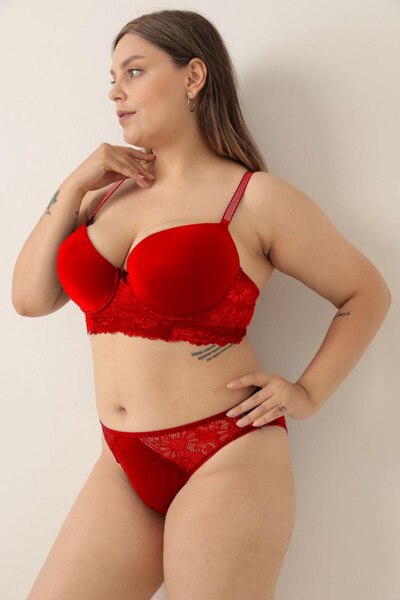 Dream Recovery Empty Mold Red Bra Set