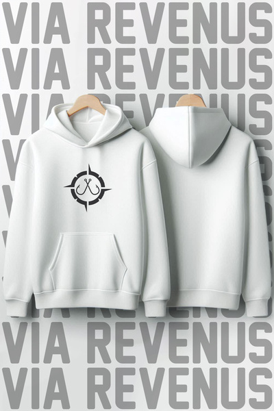 Vordevia Pescar cu imprimeu bumbac 100% Calitate Premium cu glugă Swea tricou