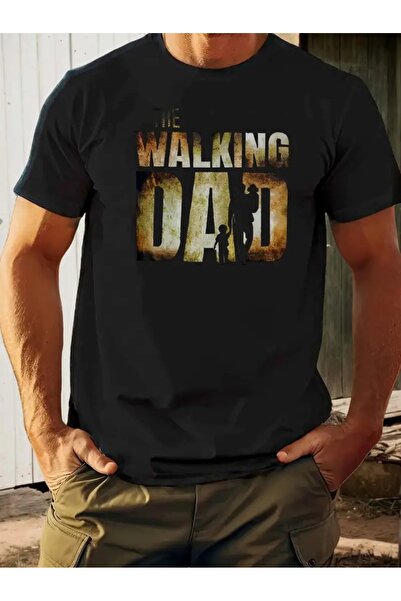 4desire.ro Tricou barbati WALKING DAD Ink, Classic Regular Fit, Bumbac 100%, Vegan Approved