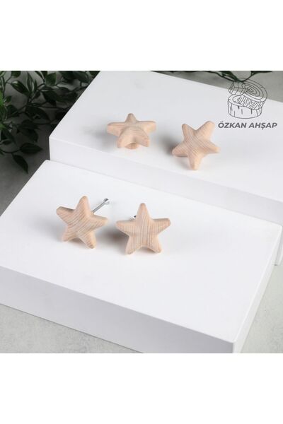 KOÇSAN Mâner din lemn Starfish pentru mobilier de bucătărie de lux, mâner pentru sertar dulap (1 buc)