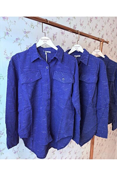 aleksandritbutik ALEKSANDRİT BUTİK VİNTAGE KADIN ODUNCU GÖMLEK