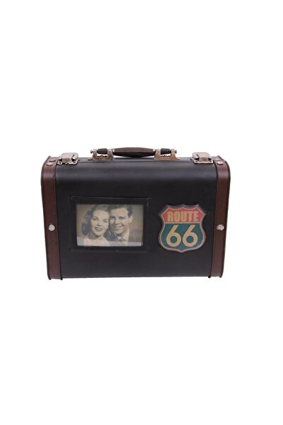 Skygo Dekoratif Metal Bavul Çerçeveli Vintage Hediyelik