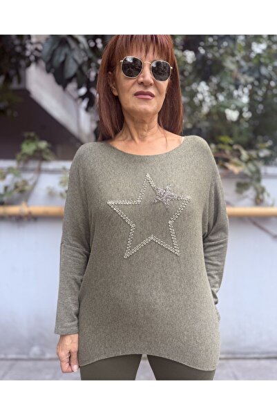 DenizEge Italian Double Star Knitwear Khaki