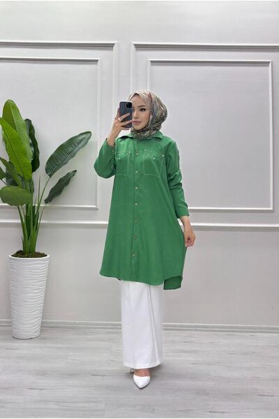 moda acar Stone Linen Tunic