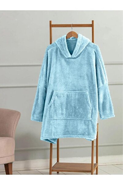 Mulberry Wellsoft Kapşonlu Giyilebilir Tv Battaniyesi Unisex Over Size